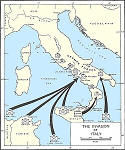 Allied invasion of Italy, 1943.