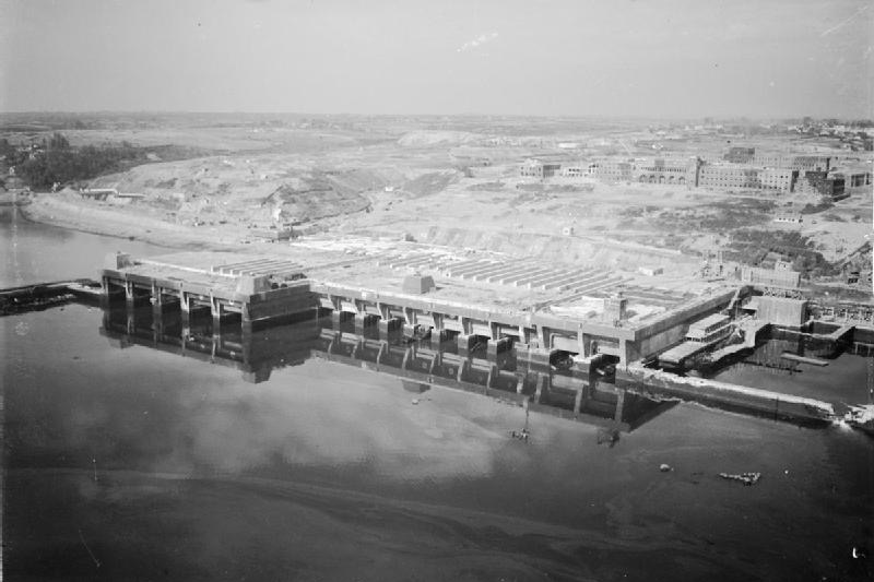 U-boat bunker at Brest, France.